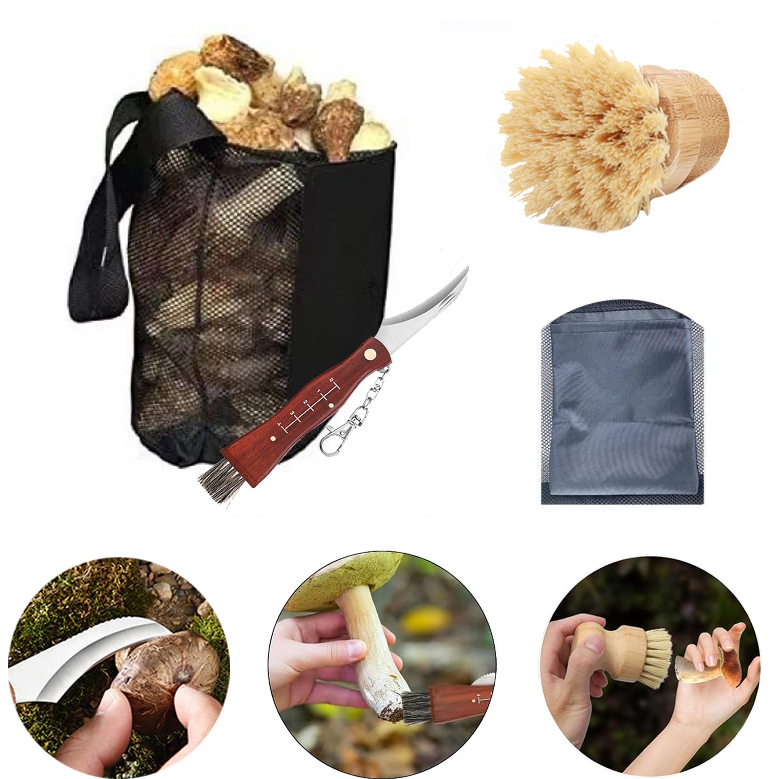 Wekuw Zaino Funghi Gerla per Funghi Zaino per Funghi Borsa Funghi Rete Zaino Rac