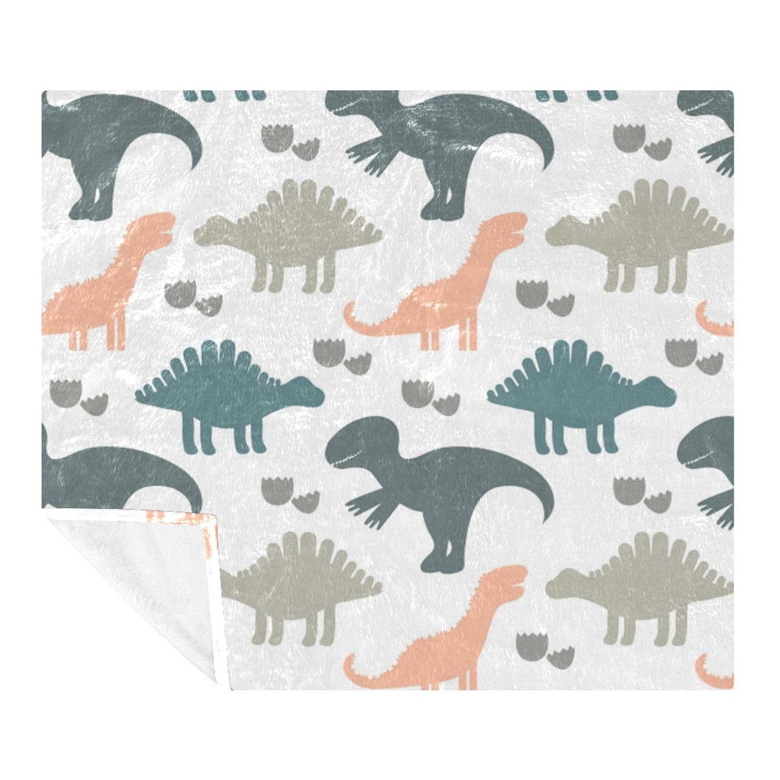 Couverture polaire dinosaures douce et légère de qualité supérieure