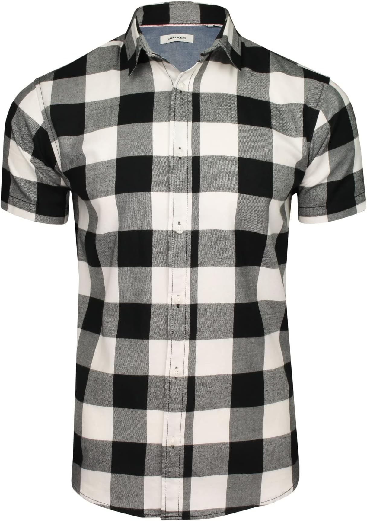 Men's Jjgingham Twill Shirt Ss