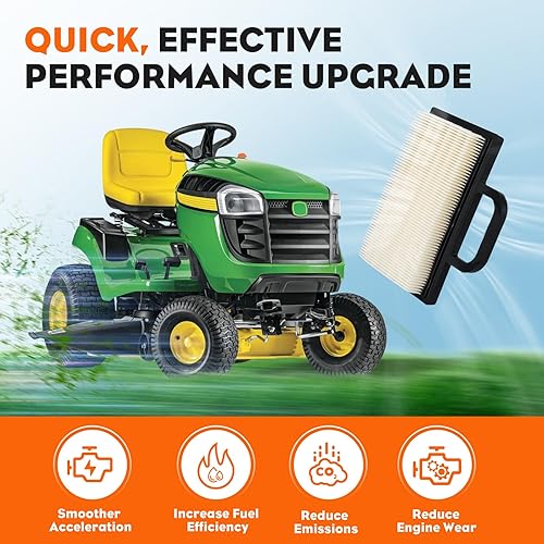 Miniatura 5 de Kit para cortadora de césped Briggs & Stratton Intek Extended Life Series de 18-26 hp. Incluye filtros de aire 698754 y 273638, filtro de