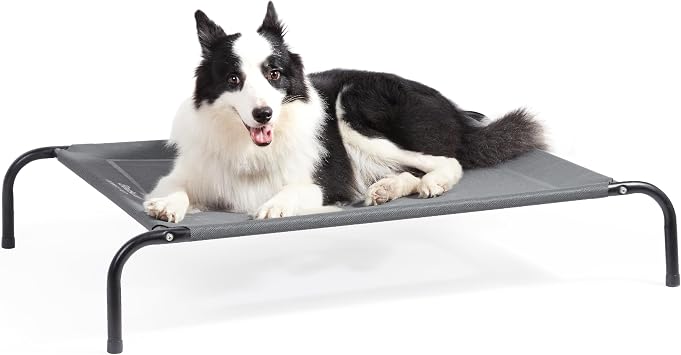 Bedsure Raised Dog Bed Medium - Elevated Waterproof Dog Bed
