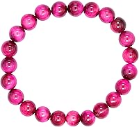 Vista 633 de Amazing Gemstone Pulsera de cristal para mujeres y hombres, pulsera de cristal curativo de protección, pulsera elástica con cuentas de piedras