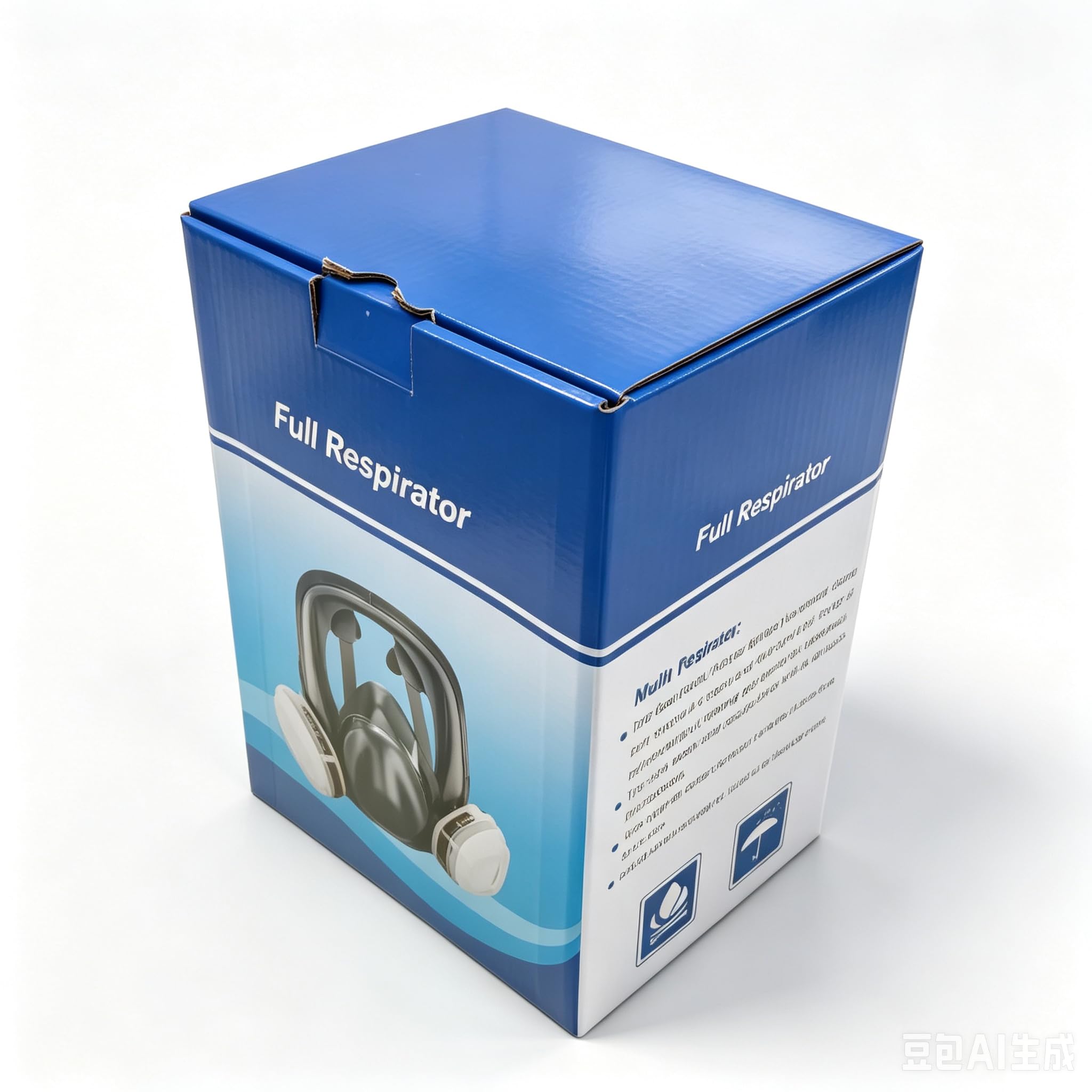 Masque respiratoire intégral avec filtre à charbon actif de 40 mm, filtres 6001CN, pour gaz, poussière, peinture aérosol et produits chimiques (masque + 40 mm + 6001 + 10 filtres)