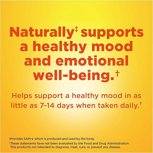 Miniatura 6 de SAM-e - Tabletas completas de 400 mg, tamaño de valor de 36 unidades, apoya un estado de ánimo saludable y comodidad articular