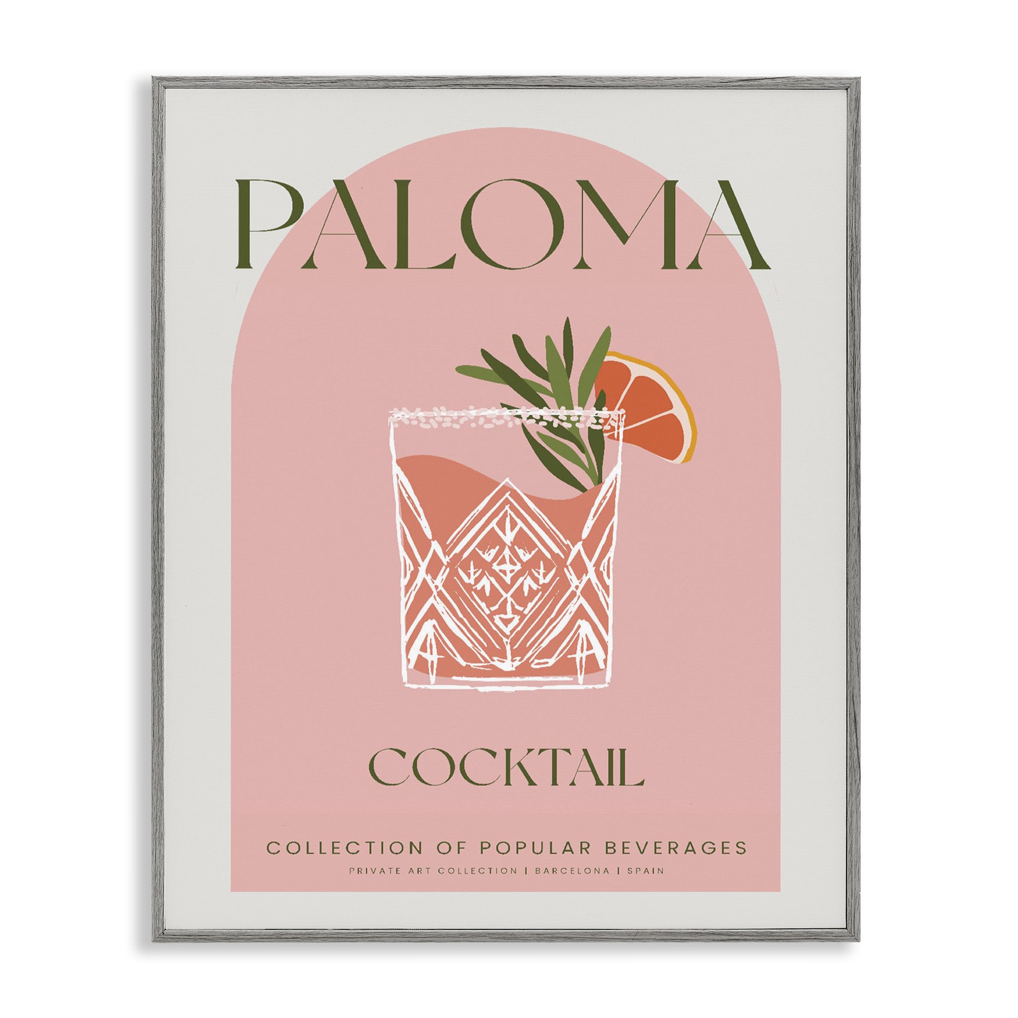 Paloma blanche encadrée Stupell Industries décoration murale rétro tableau salon 35x27cm Lil' Rue