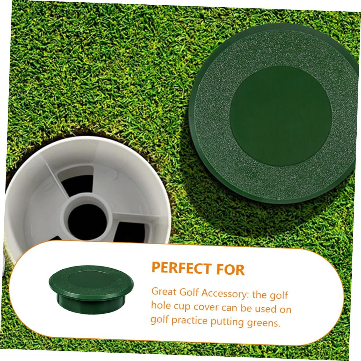 Golf Cup Cover Plastic Hole Cover for Golf Training Lightweight Portable Golfing Tool for Practice Putting