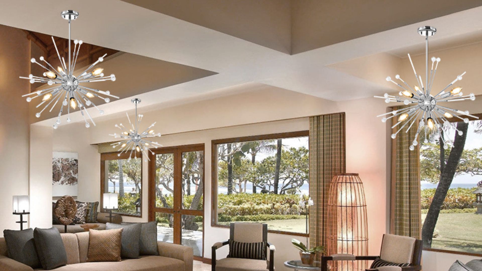 Lucalda Modern Chandeliers,6-Lights Bulbs Chandelier Light