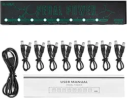 Fonte de alimentação para pedais de efeitos de guitar, 8 saídas dc isoladas/5v saída usb para 9v proteção guitarra acessórios-Transformadores de Alimentação