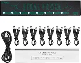 Fonte de alimentação para pedais de efeitos de guitar, 8 saídas dc isoladas/5v saída usb para 9v proteção guitarra acessórios-Transformadores de Alimentação