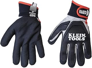 Klein Tools Journeyman Cut 5 Resistant Gloves, XL 40225, Black