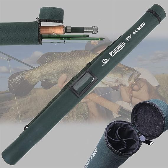 Maxcatch 3-12wt Medium-Fast Action Premier Fly Fishing Rod-IM8 Carbon Blank,with AA Cork Grip Hard Chromed Guides