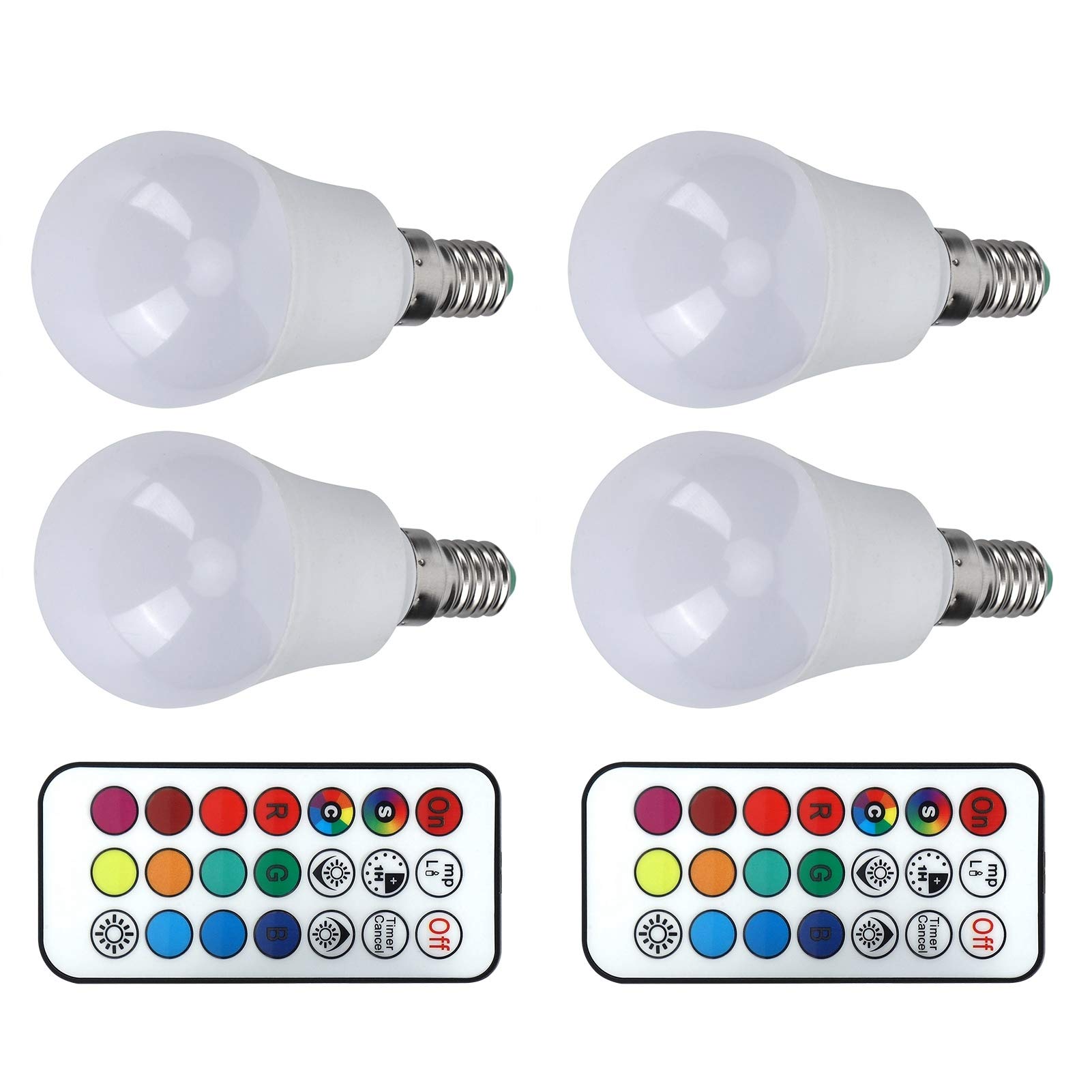 Ampoule LED RVB 45W haute efficacité 16 couleurs blanc chaud 3000K E14 - 8