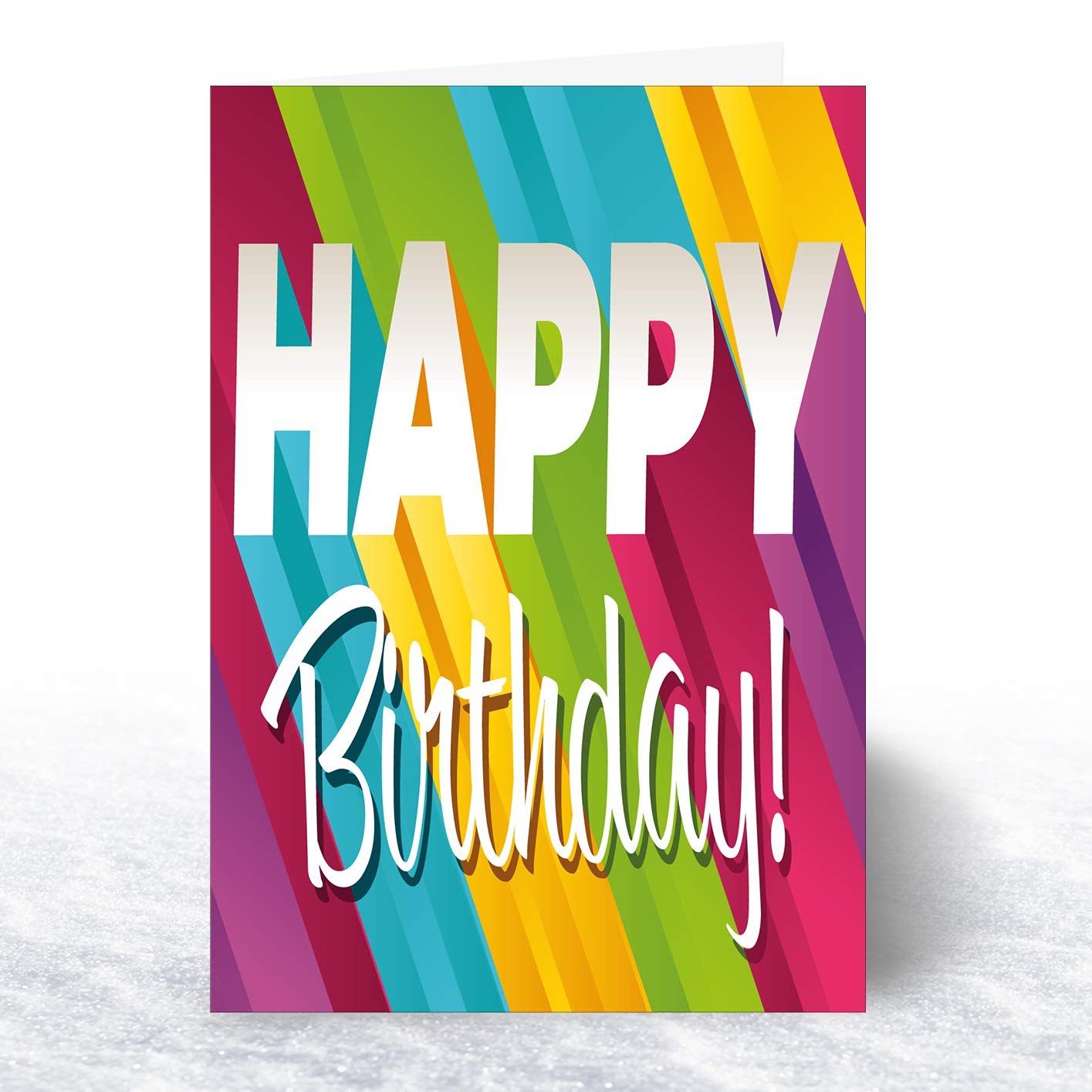 12 x Colourful Birthday Cards e buste di Olivia Samueltm. Confezione risparmio. 6 design. Made in the UK