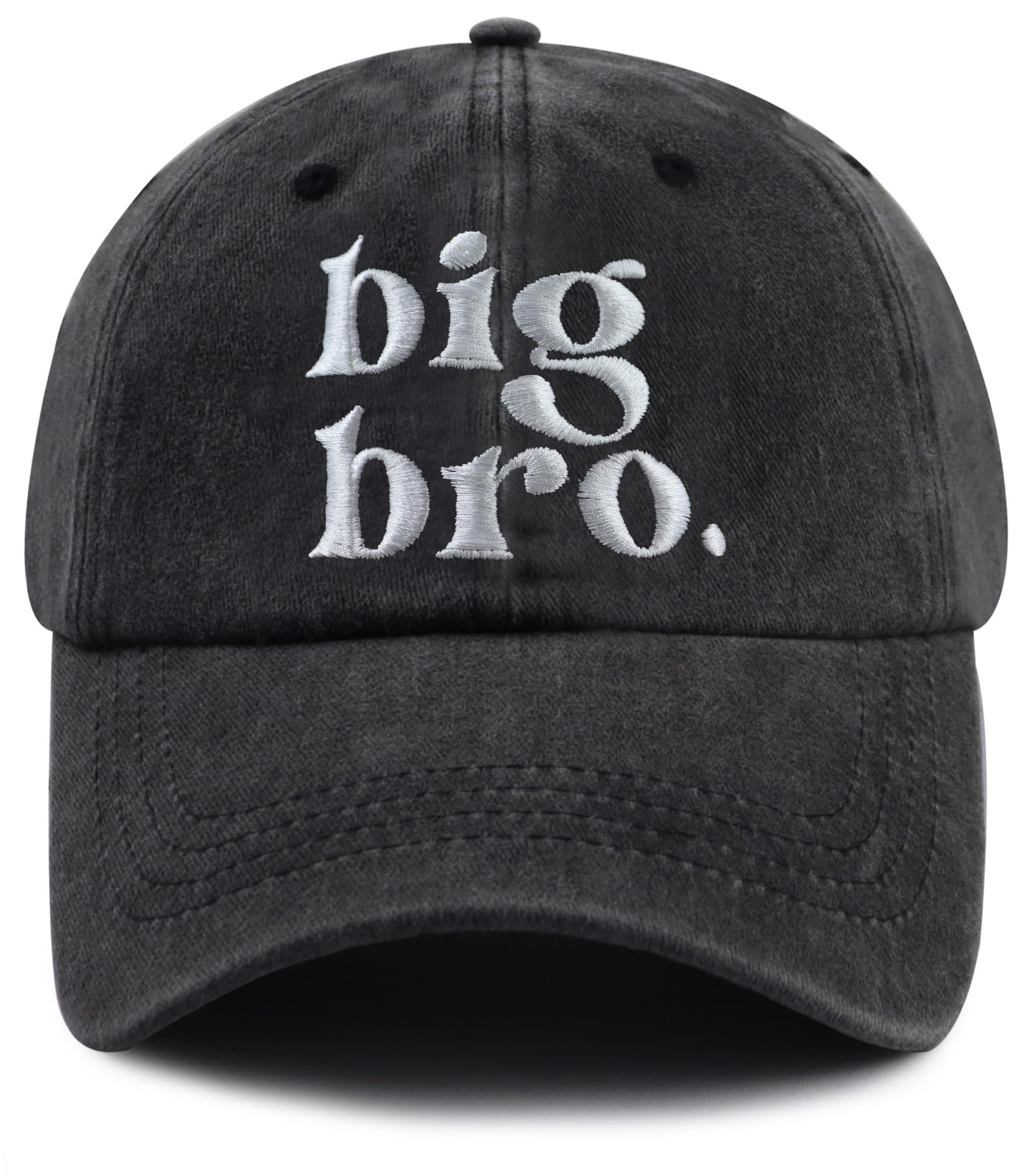 Big New Sister Brother Hats for Girls Boys, Adjustable Cotton Embroidered Big Bro &amp; Big Sis Kids Baseball Cap