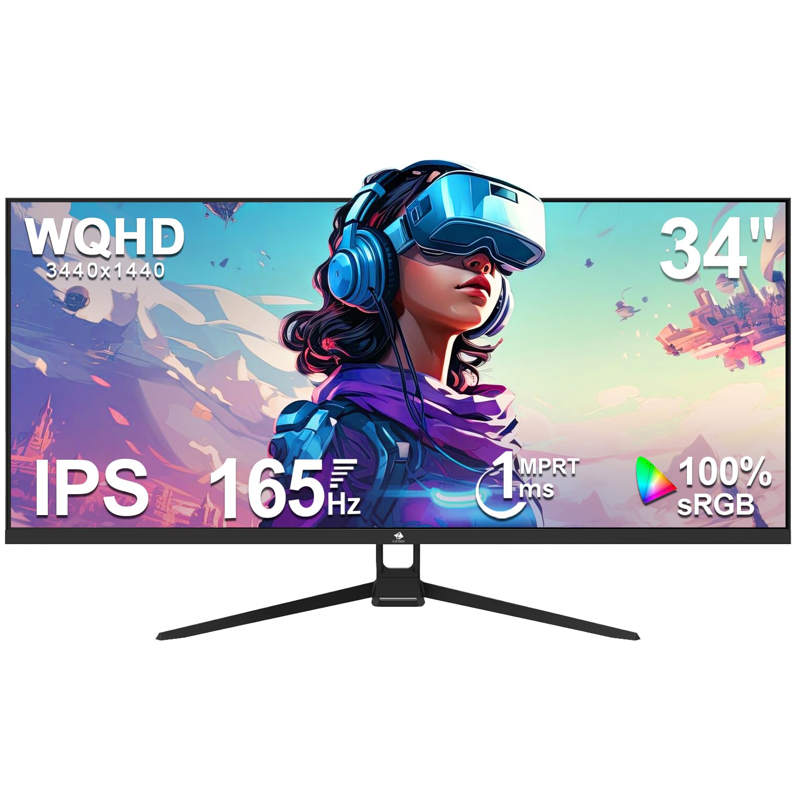 Amazon.co.jp: Z Z-Edge ゲーミングモニター 165Hz 1ms 34インチ 