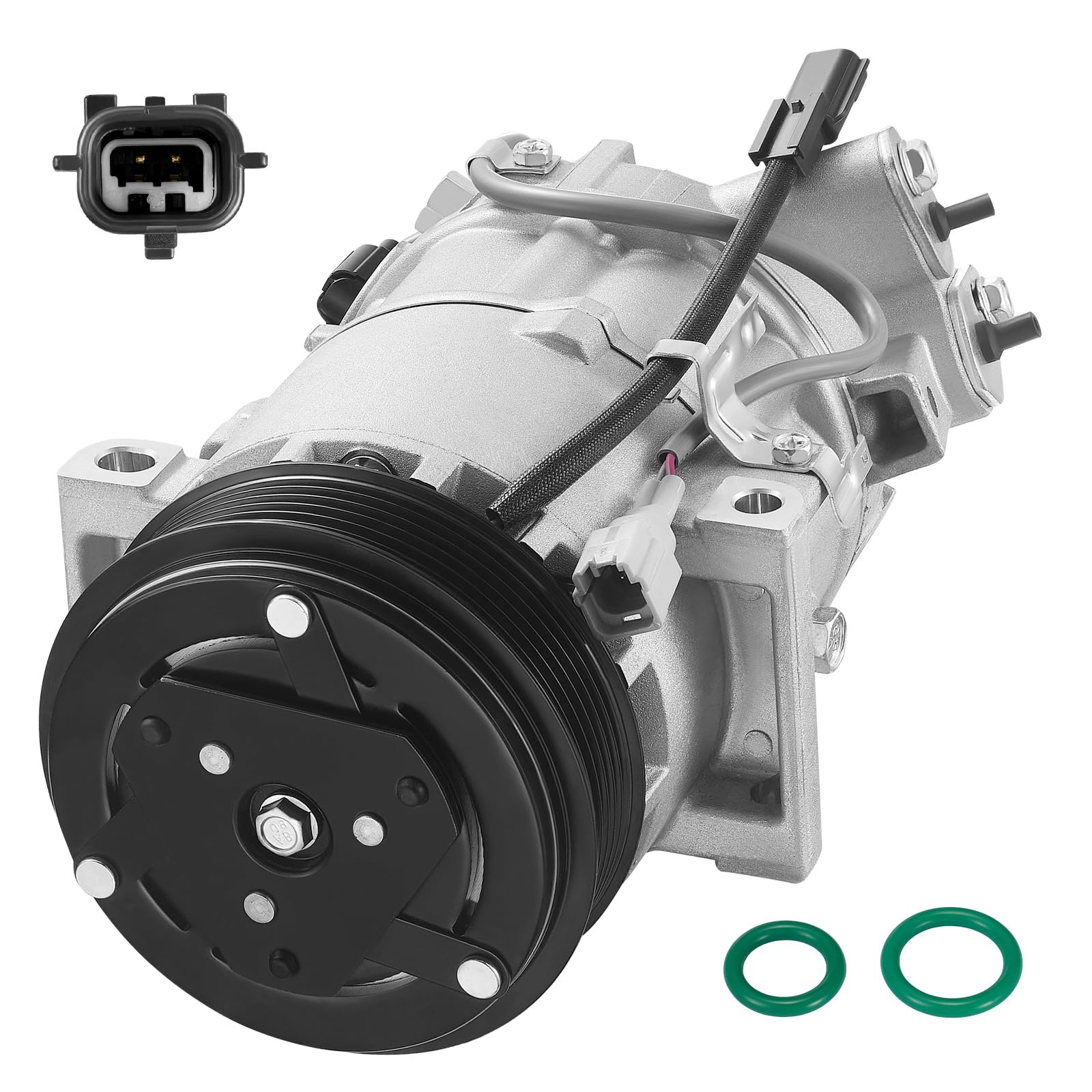 BDFHYK 98585 Air Conditioning A/C Compressor Compatible with Nissan Sentra 2013-2019 L4 1.8L/ L4 1.6L, Compatible with Nissan Rogue Sport 2017, Tsuru 2014-2017