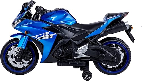 Miniatura 2 de Tamco - Motocicleta para niños, motocicleta de 12 V para niños de 3, 4, 5, 6 años con ruedas de entrenamiento, velocidad a mano, freno de pie,