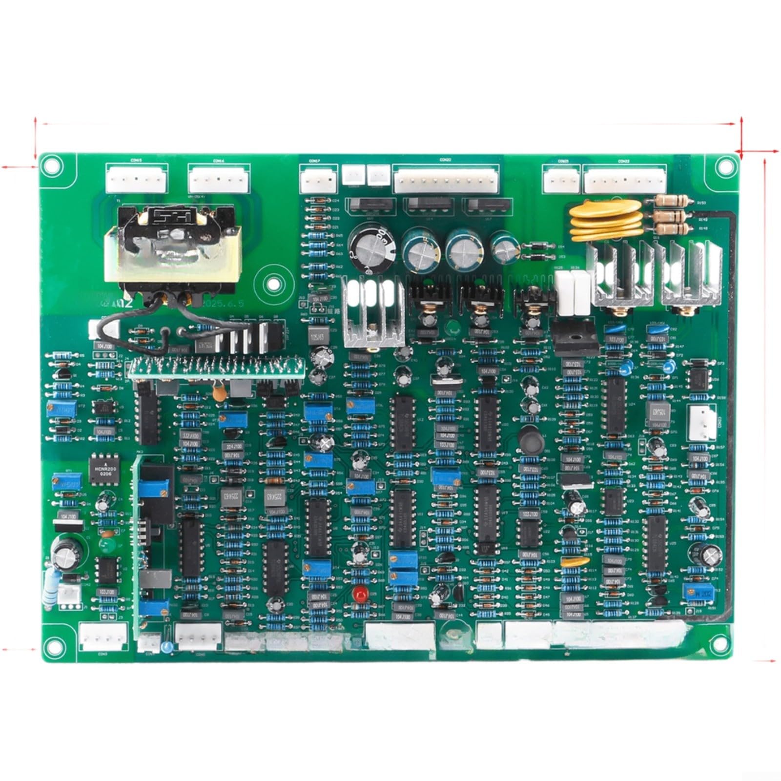 Placa NBC350 de control para soldadoras inverter 500 con regulador de corriente de gas