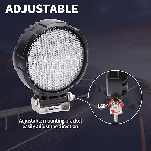 Miniatura 6 de YCHOW-TECH Cápsulas LED de 4 pulgadas, 120 W, 12000 lúmenes, haz combinado de focos de inundación, luces LED, barra de luz todoterreno, luces