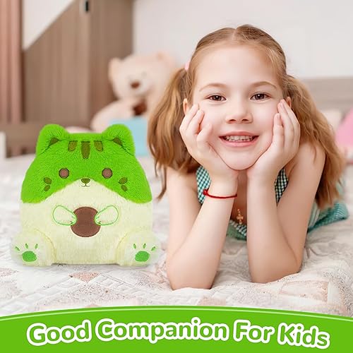 Miniatura 4 de Lindo cojín de peluche de gato, 8 pulgadas, aguacate, gato, animal de peluche kawaii, juguete de peluche suave para niños, niñas y mujeres,