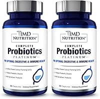 Vista 11 de 1MD Nutrition Probióticos completos Platino, con prebióticos y probióticos para la salud digestiva, suplemento probiótico para mujeres y hombres