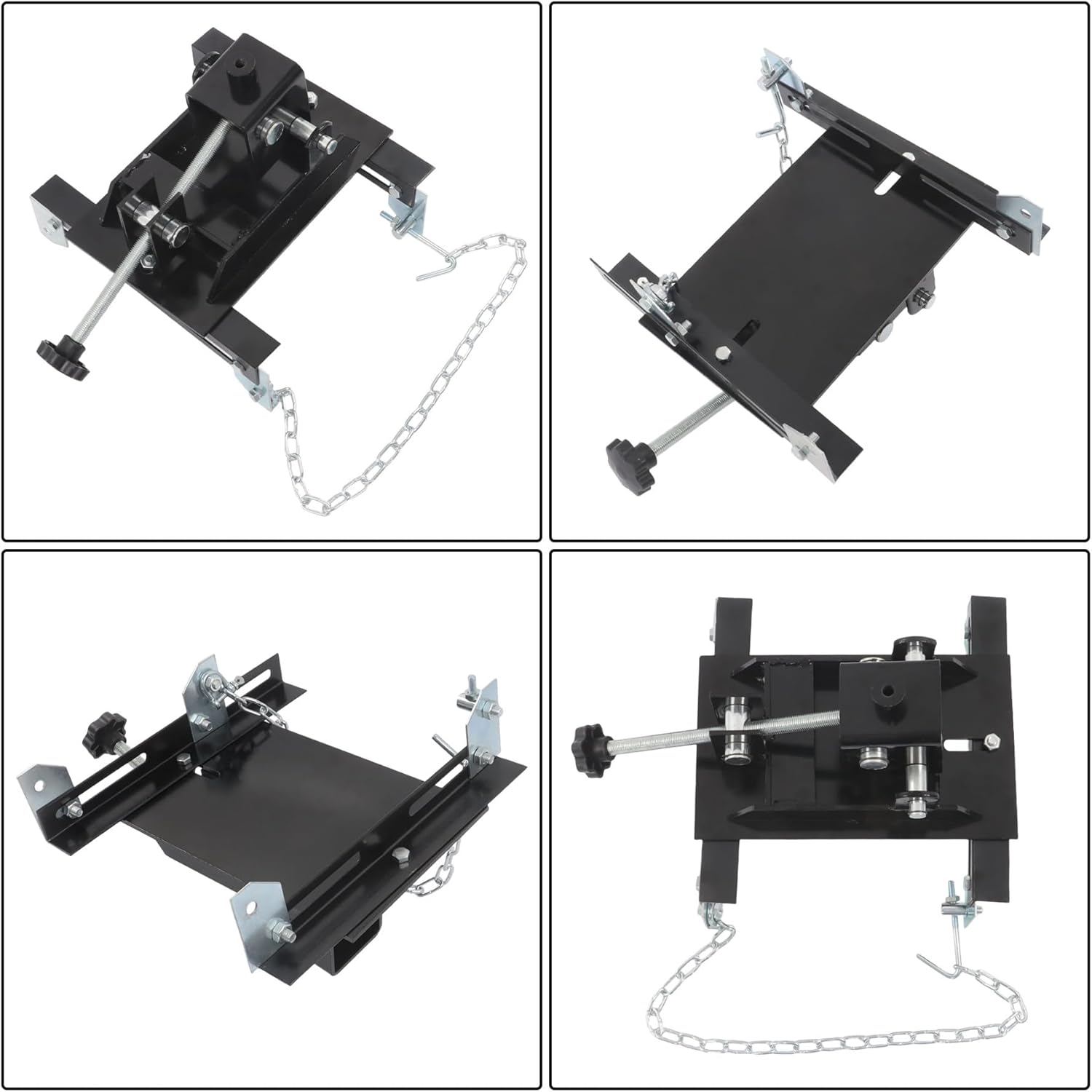 GXYWADY Transmission Floor Jack Adapter 1100 lbs/0.5 Ton Capacity Hydraulic Floor Jack Conversion Double Safety Chains for Passenger Cars Light-Duty Truck Transmissions