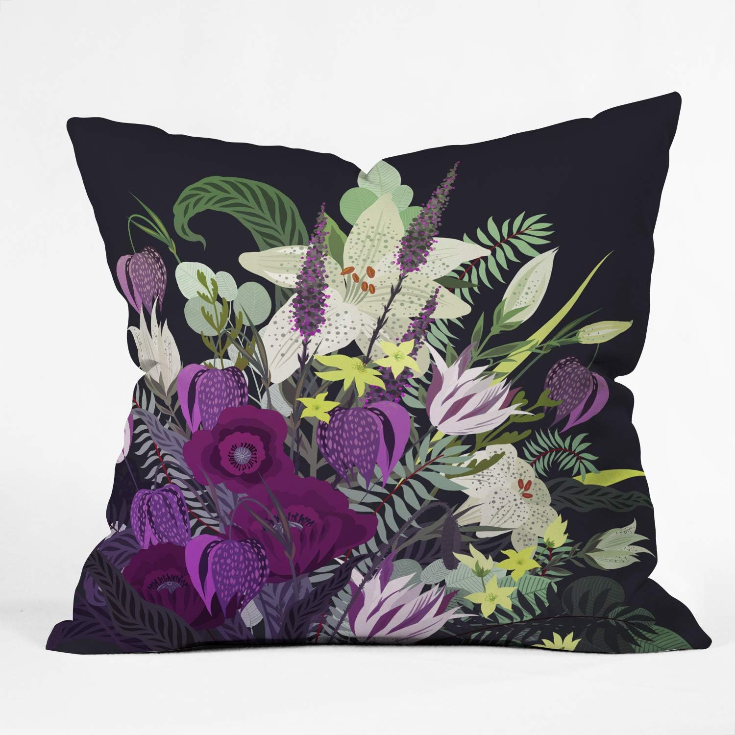 Deny Designs Iveta Abolina Viola Garden Indoor Throw Pillow