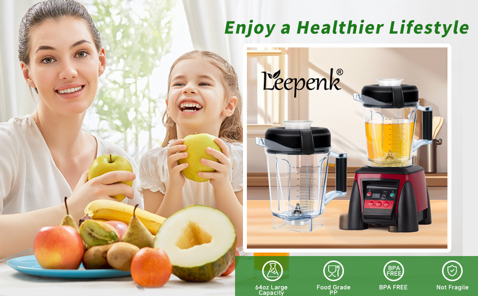 Recipiente de reemplazo Leepenk para Vitamix 64oz miniatura 7