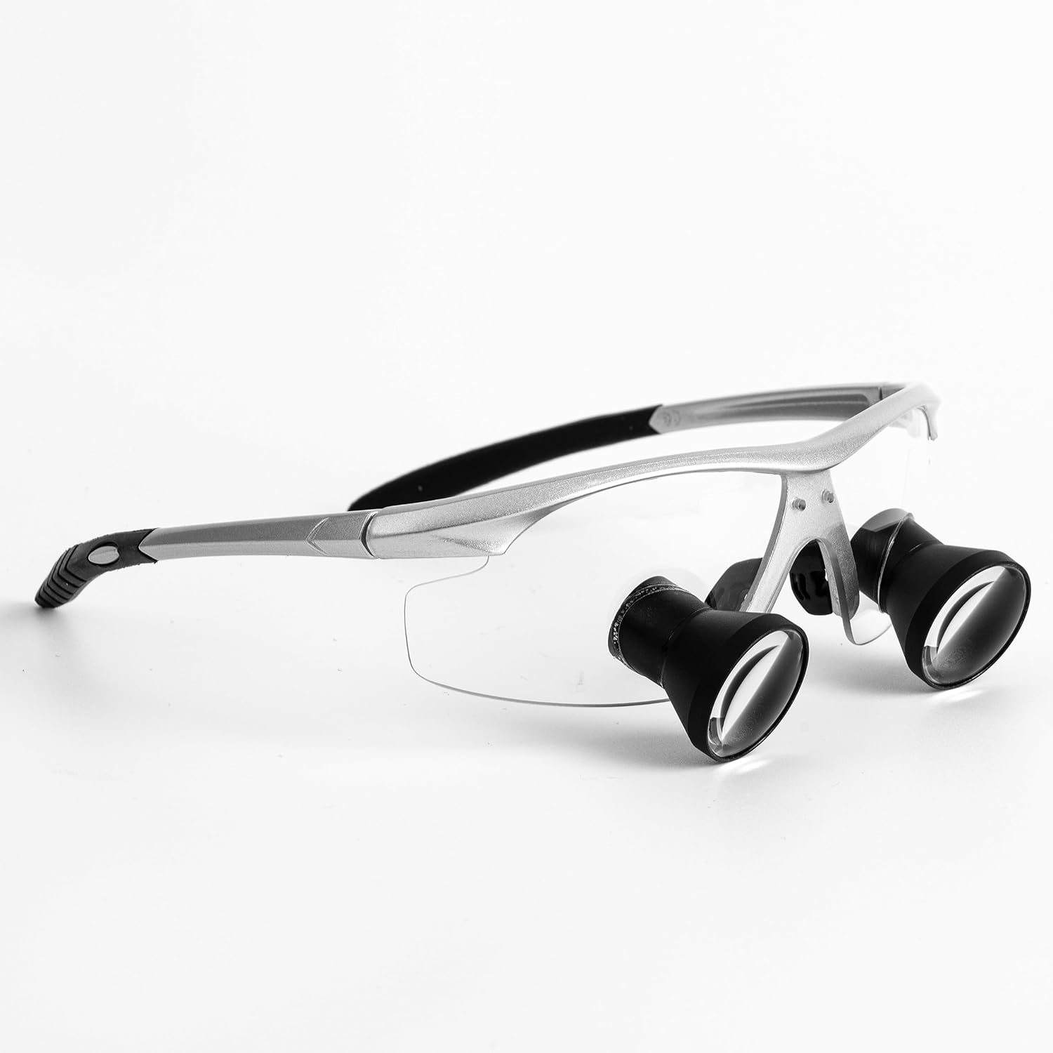 2.5X 3X 3.5X Optional Songzi Optics Silver Goggles TTL Dental Surgical Loupes Customized Wide Field of View (Magnification:3.5X, Near Pd 62mm)