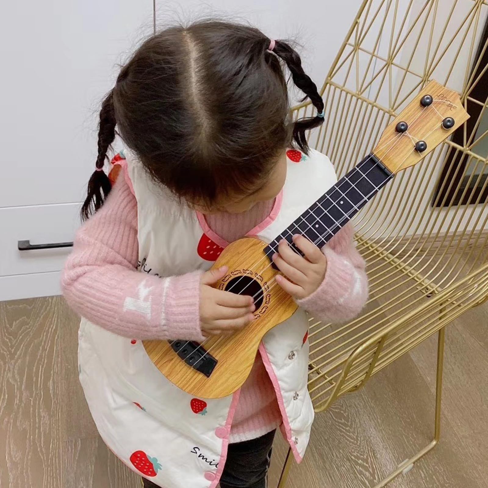 Ukelele Soprano De Juguete Para Niños – Guitarra Mini De 38 Cm (15 Pulgadas) Con 4 Cuerdas Ajustables, Ligera Y Duradera, Ideal Para Principiantes De 3 A 8 Años