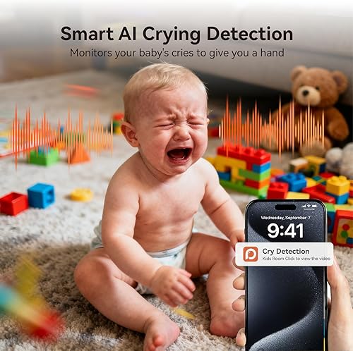 Miniatura 8 de Cámara de seguridad 4K, la primera de la industria con almacenamiento integrado sin tarifas mensuales, cámara de interior inalámbrica, cámara para