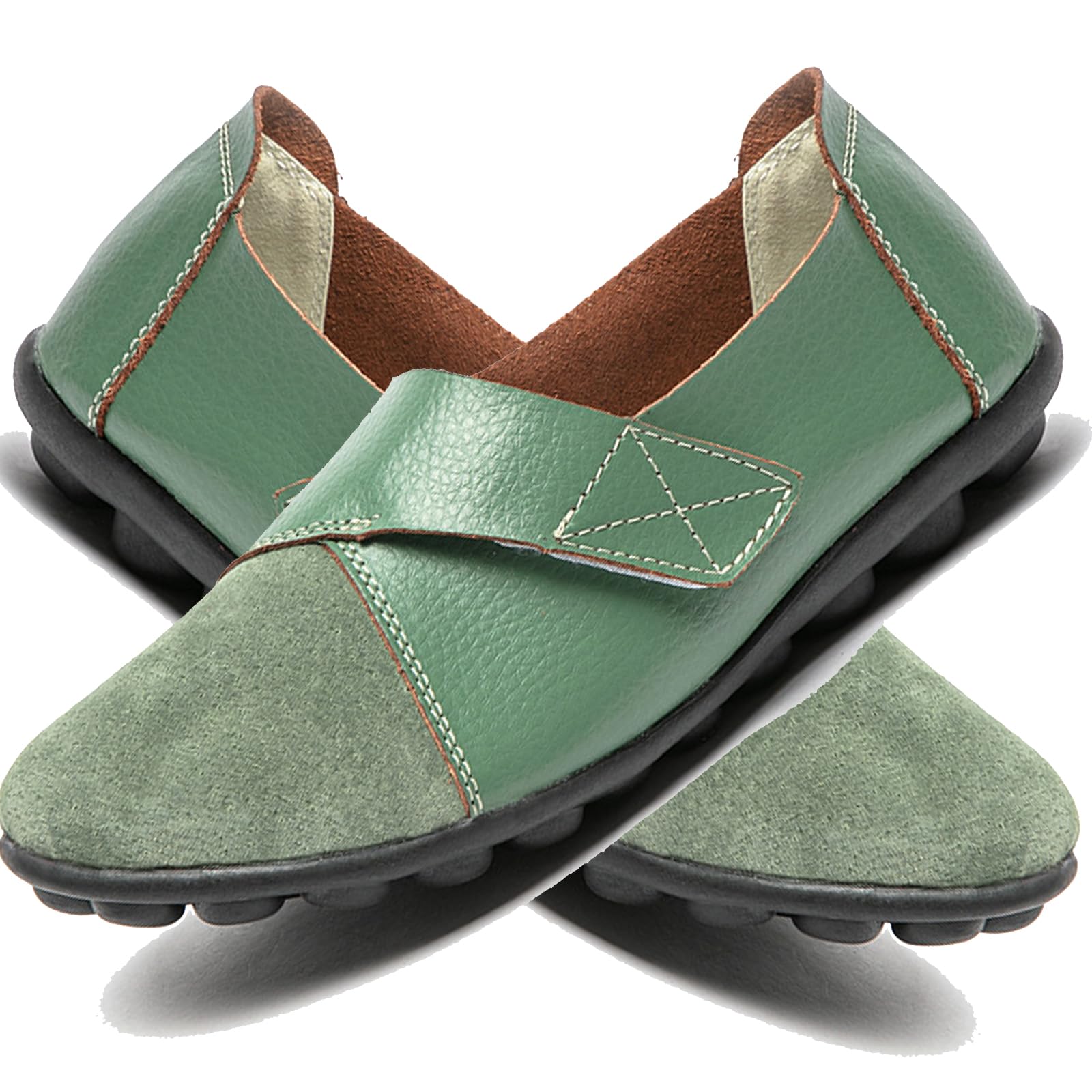 Aocase Bunion Shoes for Women Highly Elasticated Sports Running Shoes Ladies Shoes Swollen Feet Orthopedic Trainers Diabetic Shoes for Women,Green,39/245mm