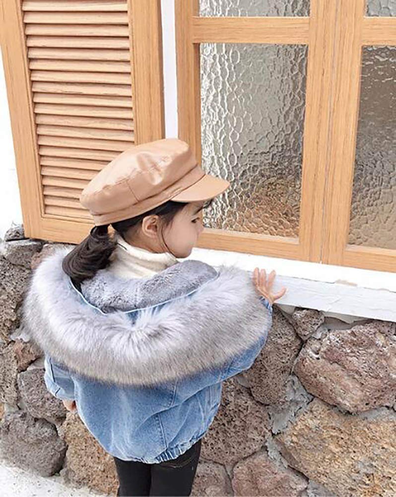 Piumino Bambina Invernale per Bambino Giacca con Cappuccio per Bambina Cappotto Caldo con Cappuccio per Bambina Giacca Invernale a Maniche Lunghe 1-7 Anni