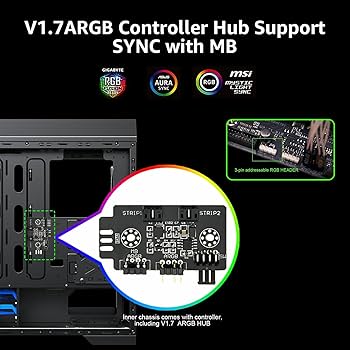 Amazon.co.jp: ゲームケース フルタワー 強化ガラス製サイド