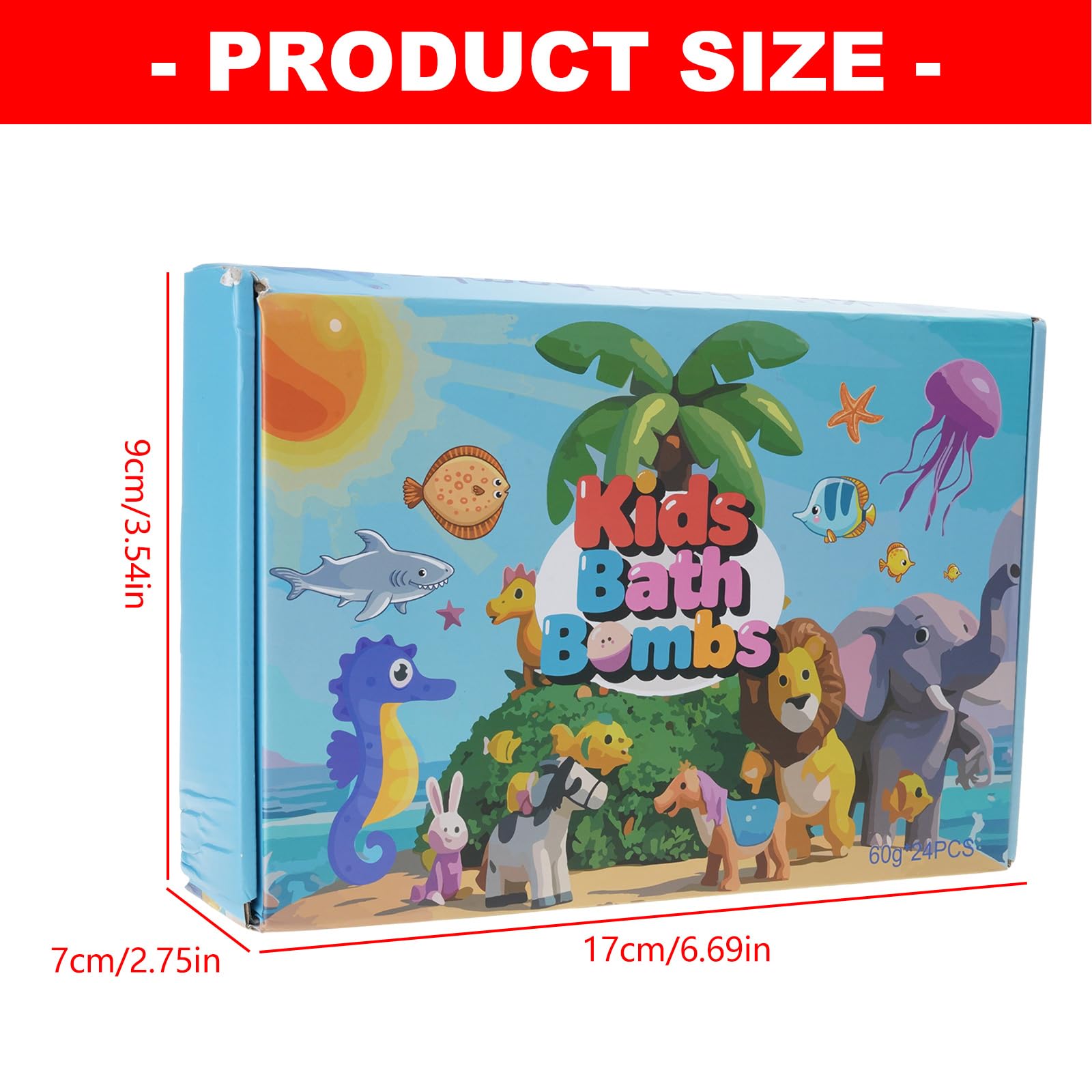 24 Piezas/Juego Animal Juguete Baño Fizzies Juguete con Divertidas Sorpresas en Interior para Niños del Baño Compromiso Fizzies Set