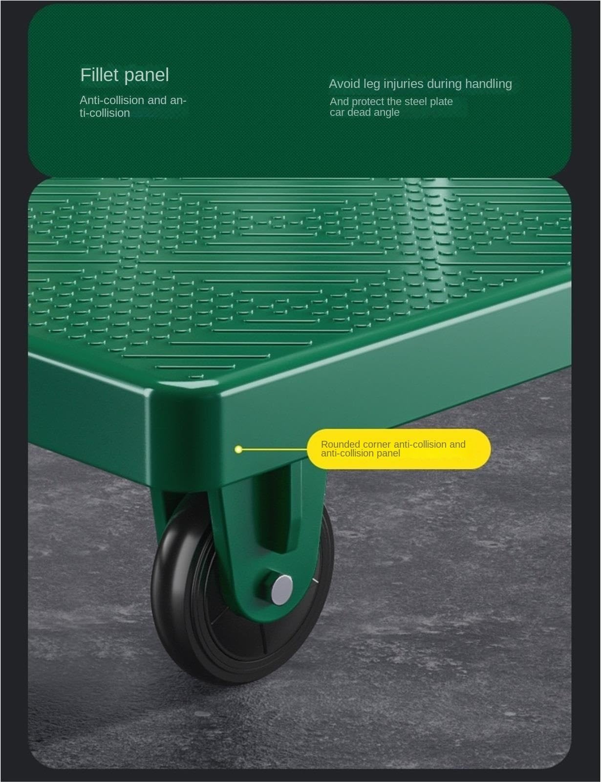 Transportkarre Hubwagen Plattformwagen, Faltbarer Handwagen for Beladen Und Lagern Transporthilfe