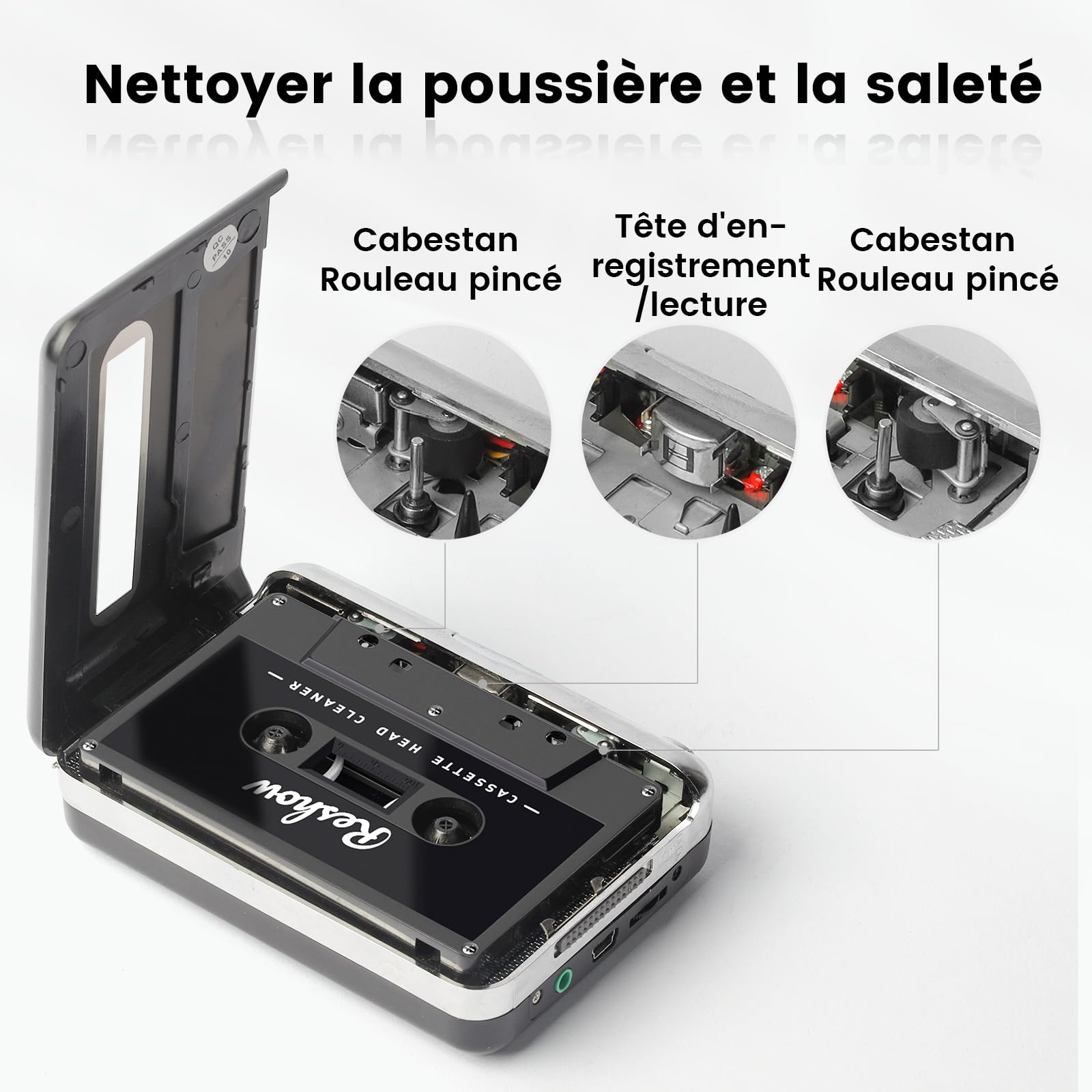 Cassette De Nettoyage Pour Lecteur K7 – Amstrad 464 Et Ordinateurs Vintage – Neuve