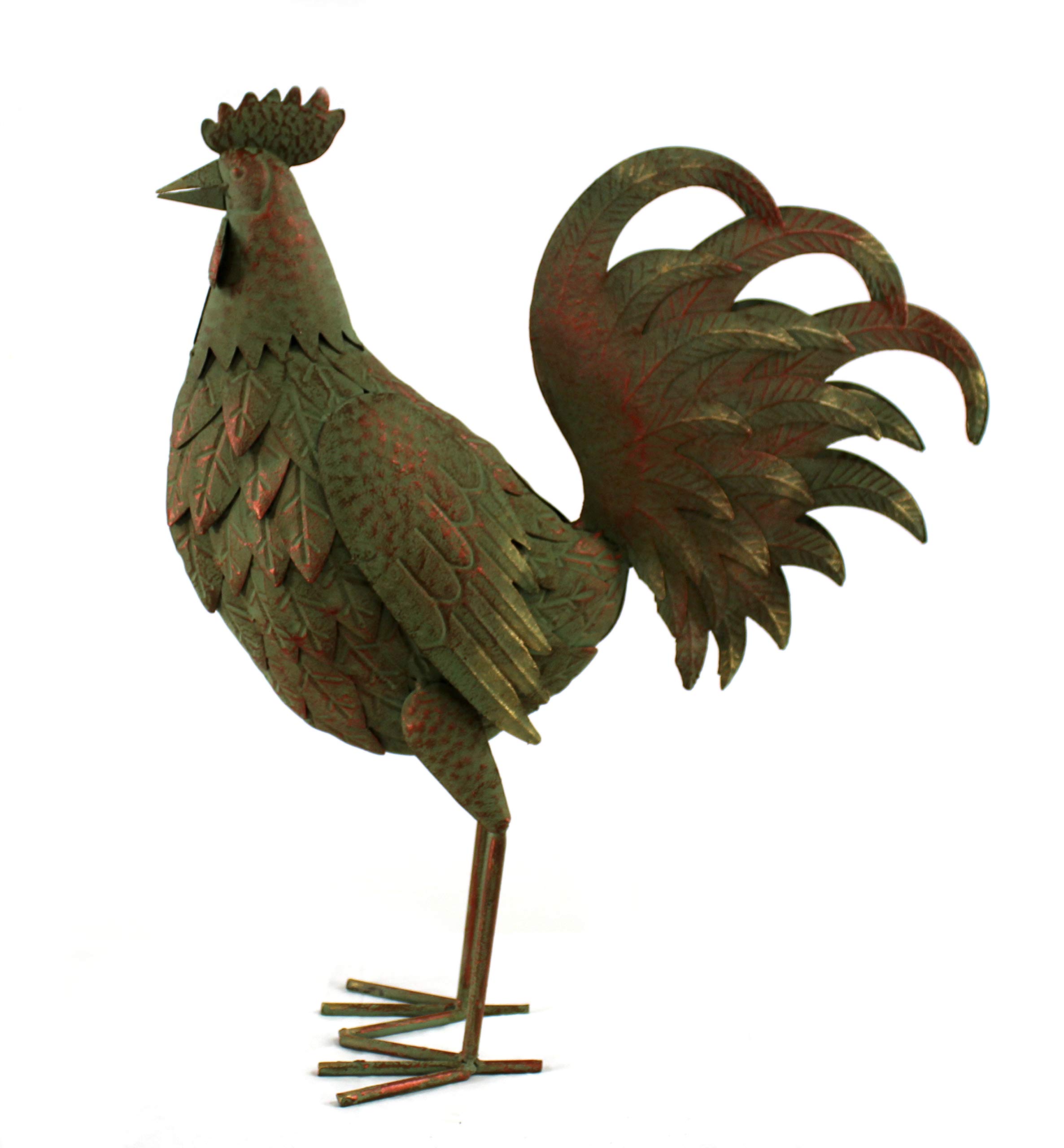DARO DEKO Metall Figur Hahn XL 51cm x 60cm