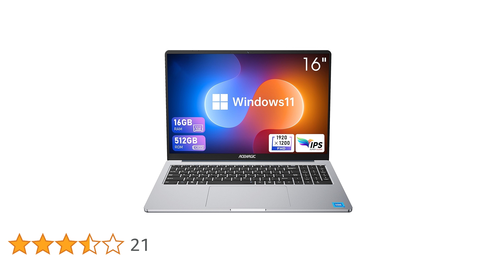 ACEMAGIC 16 inch Laptop Computer Powered by N95 Processor