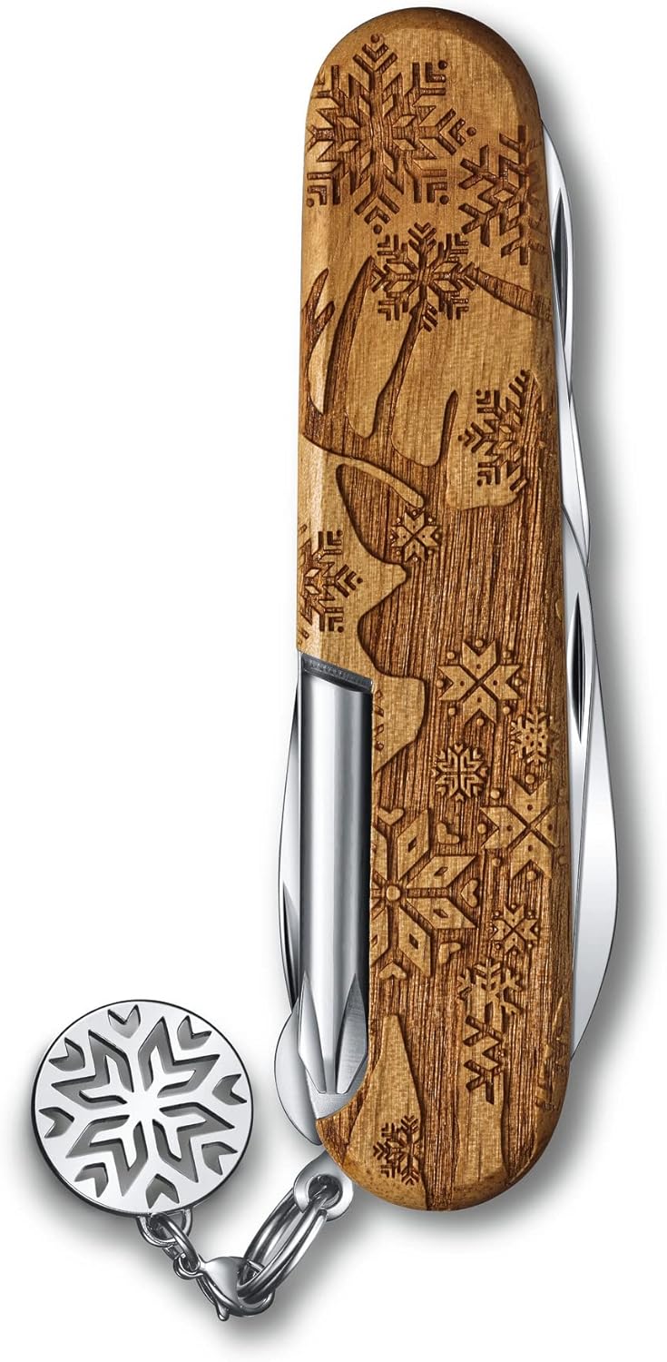 Victorinox Super Tinker Wood Winter Magic 2022 Limited Edition 12 Function Pocket Knife