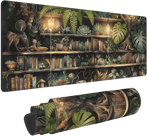 Miniatura 11 de Alfombrillas de mouse grandes para escritorio, alfombrilla de mouse extendida para juegos de gatos negros para mujeres, regalos de oficina, Gato