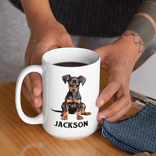 Miniatura 49 de Taza de café negra personalizada con nombre Chow Chow Chow de 11 onzas, taza de café blanca personalizada para perros Chow Chow, regalos para Chow