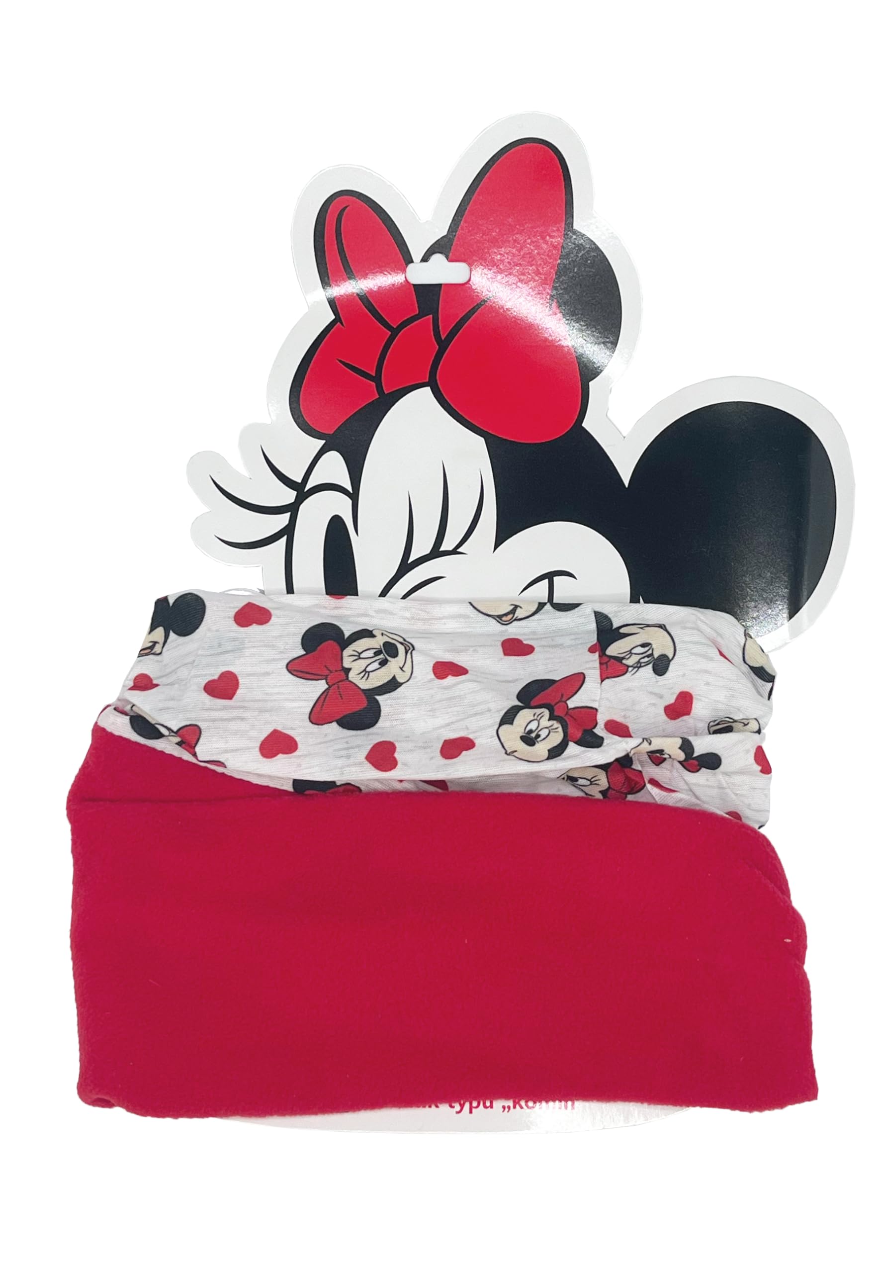Disney Bufanda Minnie Mouse Tubular para Niñas | Braga de Cuello Minnie Mouse Coralina | Braga de Cuello Tubular Minnie Mouse