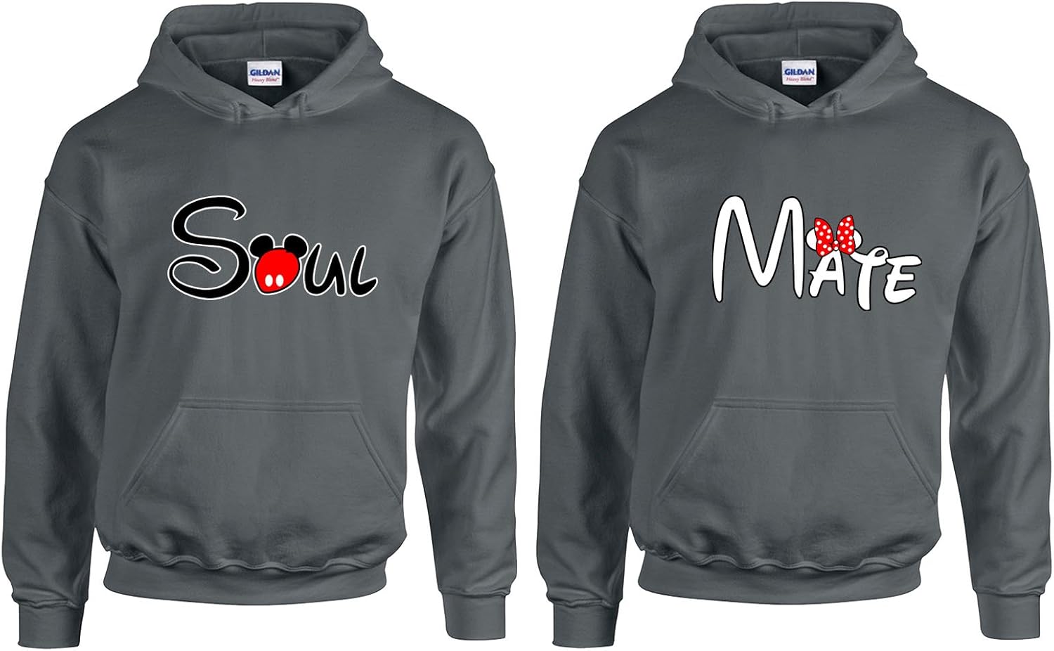 Couple Matching Valentine's Day Outfits Soul & Mate Hoodie Set for Men and Women 1