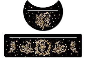 Gorgeous Moon and Rectangle Wooden Tarot Display Holder