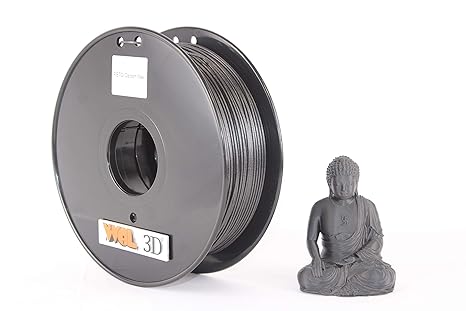WOL 3D PETG- Carbon Fiber Filament(Black,1.75mm)