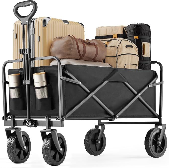 Collapsible Wagon Cart - Black