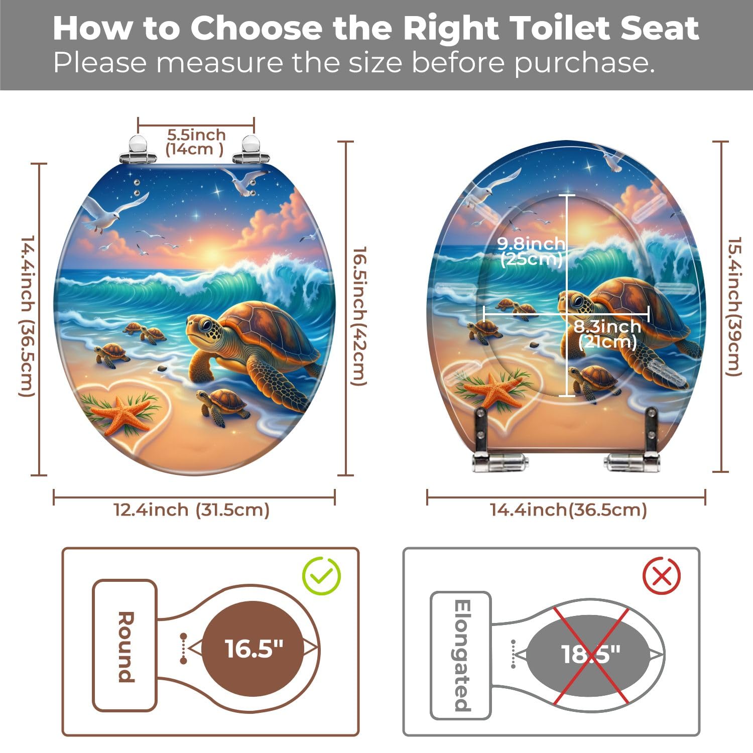 Tavoletta copri WC con cerniere silenziose, a forma di cuore decorativo in resina, facile da installare e pulire, sgancio rapido