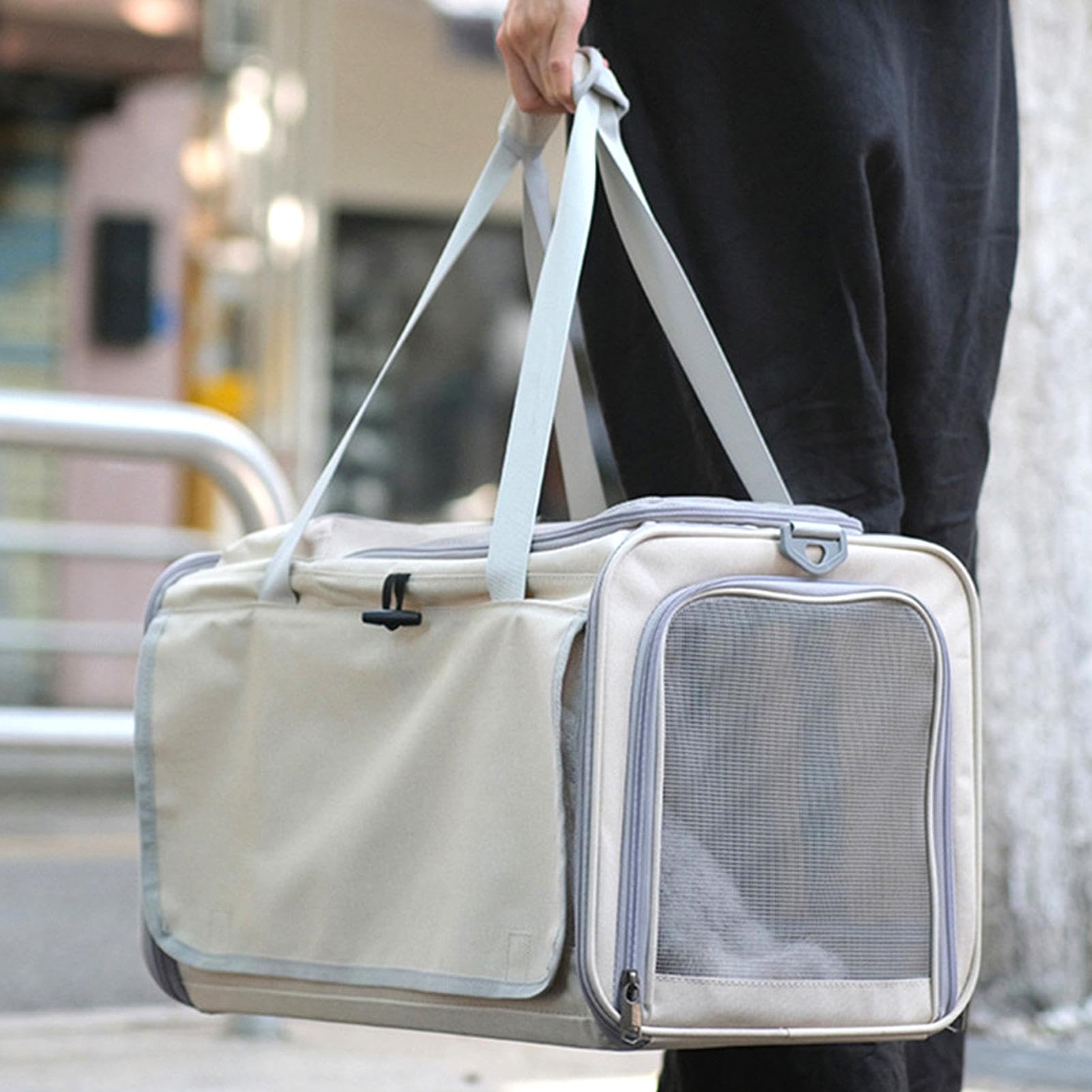 Trasportino da auto per animali domestici: tracolla, borsa per animali