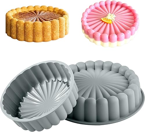 Miniatura 10 de Molde de Silicona para Pastel con Forma de Flor - Molde Bundt Antiadherente, Molde Flexible Reutilizable para Hornear Pasteles, Cupcakes y